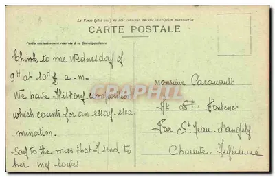Laszczyna MERVENT (Vendée) — źródło w Jaskini P. de Montfort — Wydawca: Éd. Broueux, Montfort — Rewers