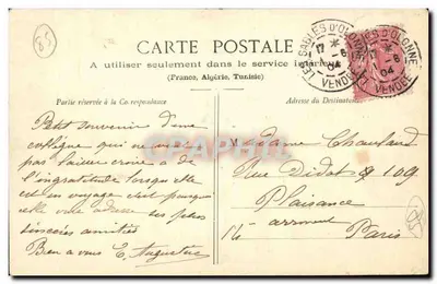 Aux Sables d'Olonne — Promenada na osiołku — Martin się opiera, nie chce się poślizgnąć — G.-I.-D. de Nantes, nr 40 — Rewers