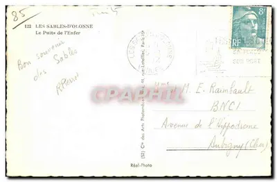 Jaskinie Piekielne — Cap — Cie des Arts Photomécaniques, 122 — Rewers