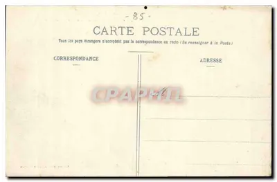 Les Sables-d'Olonne — A Praia e o Remblai em um dia de Corridas — Édition des Nouvelles Galeries — Verso