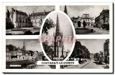 Fontenay-le-Comte — Visão de vários locais emblemáticos