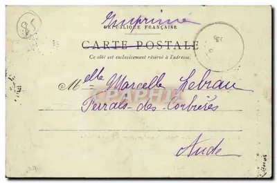 Les Sables-d'Olonne — Tijdens de muziek, plein van het Paleis van Justitie — Fotograaf L. Amitaoul, Roches-Ven — Achterkant