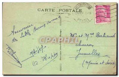 Les Sables d'Olonne (Vendée) — La Chaume — Vis van vissersboten — Fototipie Jolly-Pouppe, Mortagne — Achterkant