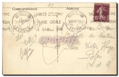 Les Sables-d'Olonne — Powrót łodzi sardynskich — LL — Rewers