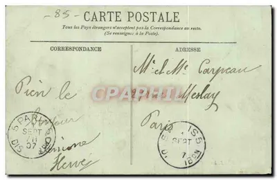 Les Sables-d'Olonne — Pescadores na Ponta — LL. n°45 — Verso