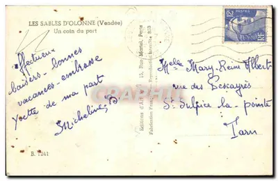 Les Sables-d'Olonne (Vendée) — Kąt portu — Wydawnictwo Sztuki, Peris — Rewers