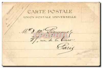 St-Leu (S.-&-O.) — A Igreja — Union Postale Universelle, n°10 — Verso