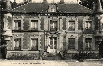 Bouffémont - Le Pré-sous-Ville — casa com colunas e torres — editor desconhecido, n° 13