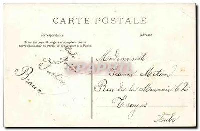 Eaubonne-Ermont - Stacja — dekorowana kartka pocztowa z kwiatami — wydawca E.L.D. — Rewers
