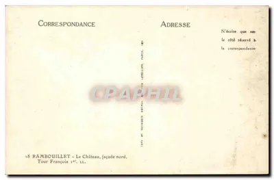 Rambouillet — Il Castello, facciata nord — Torri di Francesco I, LL. — Verso