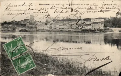 Beaumont (S.-&-O.) — Vista geral a jusante — editor não identificado, número de série não visível