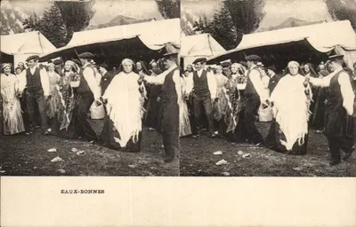 Festa folclórica — Eaux-Bonnes — editor desconhecido