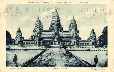 Temple d'Angkor — Exposition Coloniale Internationale — Paris 1931 — Auberiet, Sculpteurs — Blanche, Architectes