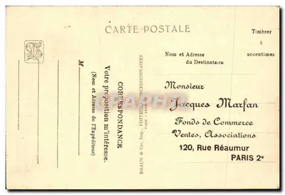 África Occidental Francesa — La Mezquita Indígena — Exposición Colonial Internacional — París 1931 — Reverso