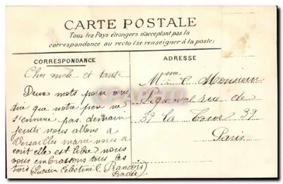 Inundações de janeiro de 1910 — O Portão da Câmara de Comércio de Ivry — Câmara de Comércio de Paris — Verso