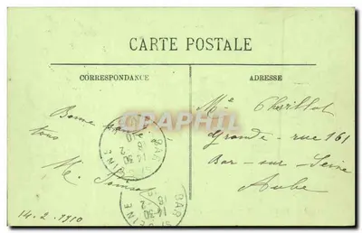 Inundações de Paris (Janeiro 1910) — O Ponte das Tournelles — LL. — Verso