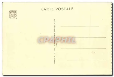 Reprodução de Mount Vernon - Casa de George Washington — Exposição Colonial Internacional, Paris 1931 — Editor Braun & Cie — Verso