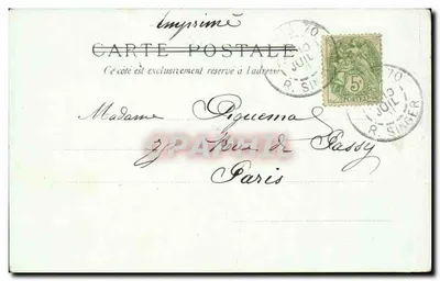 As Forças Terrestres e Marítimas — Exposição Universal de 1900 — Impressora C. Le Monnier, Paris, n° 61 — Verso