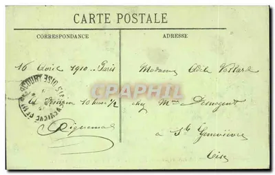 Powodzie w Paryżu (styczeń 1910) — Most na bulwarze Haussmann — LL — Rewers