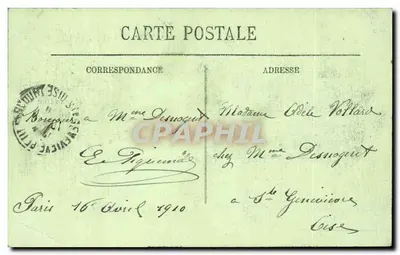 Überschwemmungen in Paris (Januar 1910) — Quai de Grenelle — LL — Rückseite