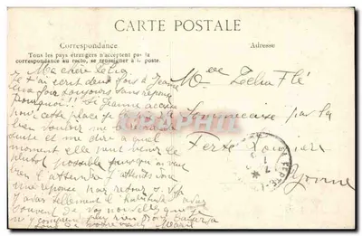 Inundación del río Sena - París - Rue de la Clef - El 30 de Enero de 1910 — Reverso