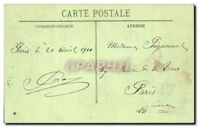Inundações de Paris (Janeiro 1910) — O Ponte dos Santos-Péres — J.L. — Verso