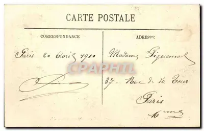 Inundações de Paris (Janeiro 1910) — Boulevard Saint-Germain — L.L. — Verso