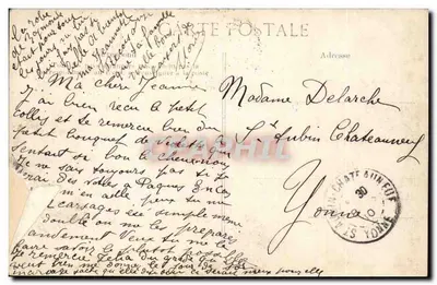 Parijs — Clichy — Centraal Telefoonbureau — Overstroming van de Seine — 28 januari 1910 — Achterkant