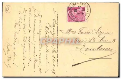 Perpignan — Het Castillet — LL.6, uitgever J. Léger — Achterkant