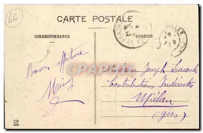 Le Roussillon — Le Perthus (Pyrénées-Orientales) — Vista geral — editor Lacombe, n° 167 — Verso