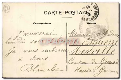 Perpignan — Plac — Basen i fontanna — Wydawnictwo L. Vergès, Perpignan — Rewers