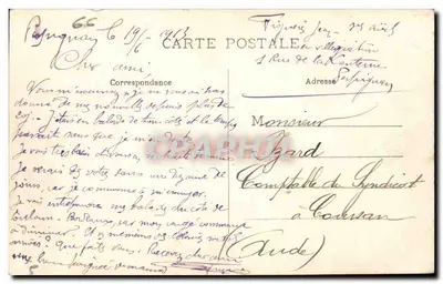 Perpignan - Ogólny widok i Canigou — wydawca nieodczytalny, numer serii nieodczytalny — Rewers