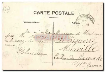 Perpignan — Aleja Klonów — Wyd. Couderc — Rewers