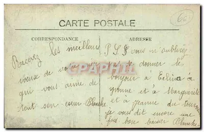 Perpignan — Estátua de Arago — editor anônimo — Verso