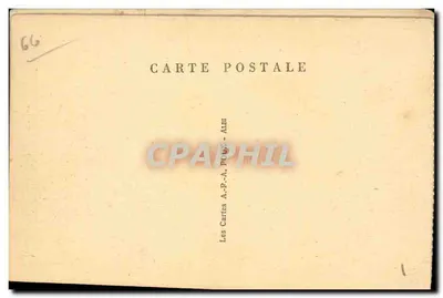 Aleja nagościących drzew — park lub avenue — Les Cartes A.-B.-A. Poux - Albi — Rewers