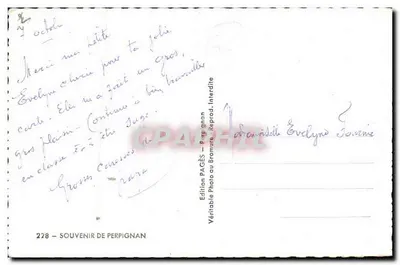 Perpignan — Pamiątki — Wydawnictwo PAGÈS — Rewers