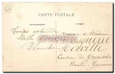 Perpignan — Wnętrze katedry — Edit. Couderc — Rewers