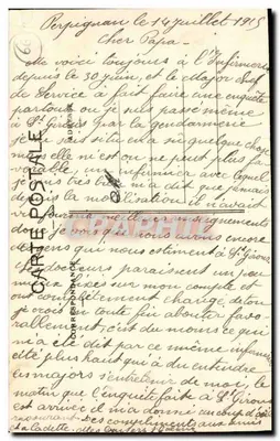 Perpignan — Panoramiczny widok brzegów — Wydawnictwo L. Vergès, Perpignan — Rewers