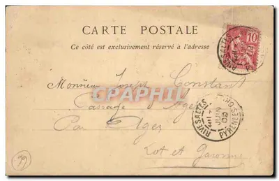 Perpignan — Le Castillet, widok z Mostu Magenta — Collections ND Phot — Rewers