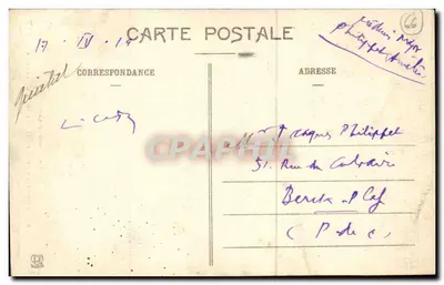 Roussillon - Perpignan - Wnętrze katedry — wydawca Lacombe, nr 449 — Rewers