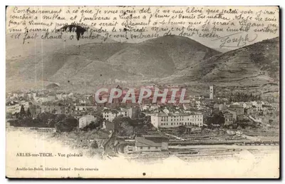 Arles-sur-Tech — Vista geral — Amélie-les-Bains, livraria Xatard
