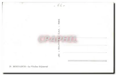 Mont-Louis — Der Séjourné-Viadukt — C.A.P. Paris — Rückseite