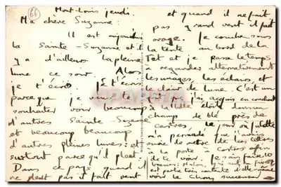 Mont-Louis — Wielka ulica i poczta wioski — Wydawca: C.P. Malou — Rewers