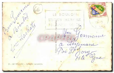 Le Bou lou — O ponte suspensa — Editor Cap — Verso