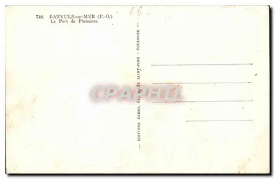 Banyuls-sur-Mer — Puerto de placer — Ediciones Narbo — Reverso