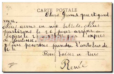 Cachan (Santa) — Casa de Repouso — Administração da Resistência Pública em Paris — Verso