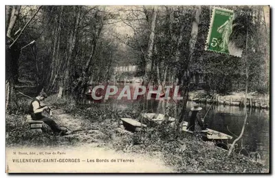 Villeneuve-Saint-Georges — As Margens do Yerres — editor M. Burat, 40, Rue de Paris