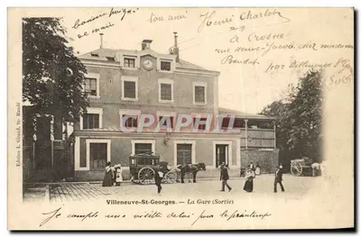 Villeneuve-St-Georges — A Estação (Saída) — Edição L. Giaud, St. Maur
