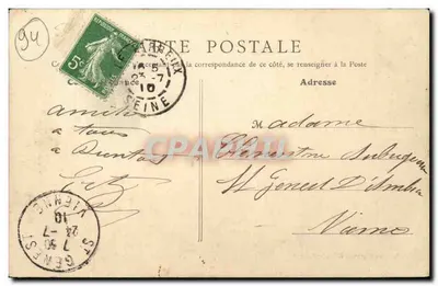 Le Perreux - Brzegi Marne i Wyspa Miłosna — L. Bartolle, wydawca fotograficzny, Le Perreux — Rewers