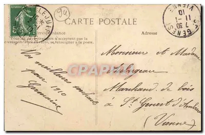 VILLEJUIF (Seine) — A Postagem — Editor ELD, n°16 — Verso
